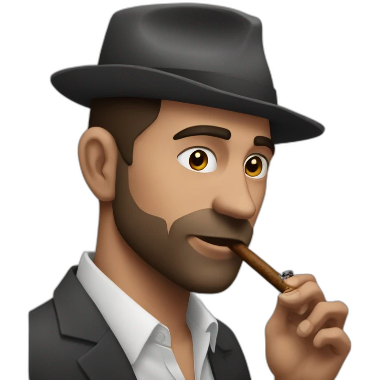 andrew tate smoking cigar emoji