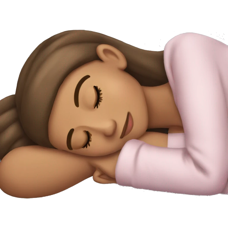 Ariana Grande sleeping emoji