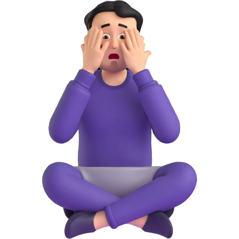 anxious man desperately begging and pleading expression saying please don't leave me emoji