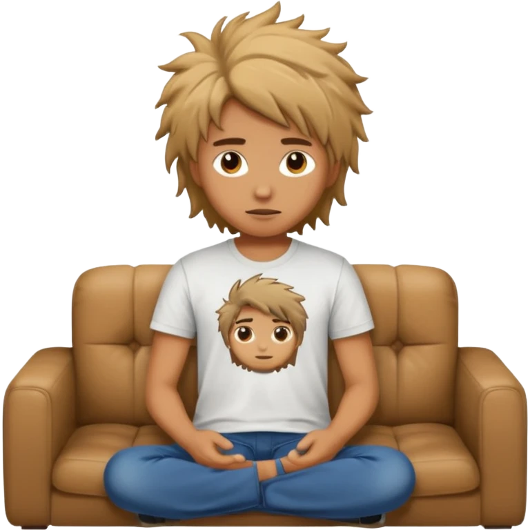 Couch potato on sofa emoji