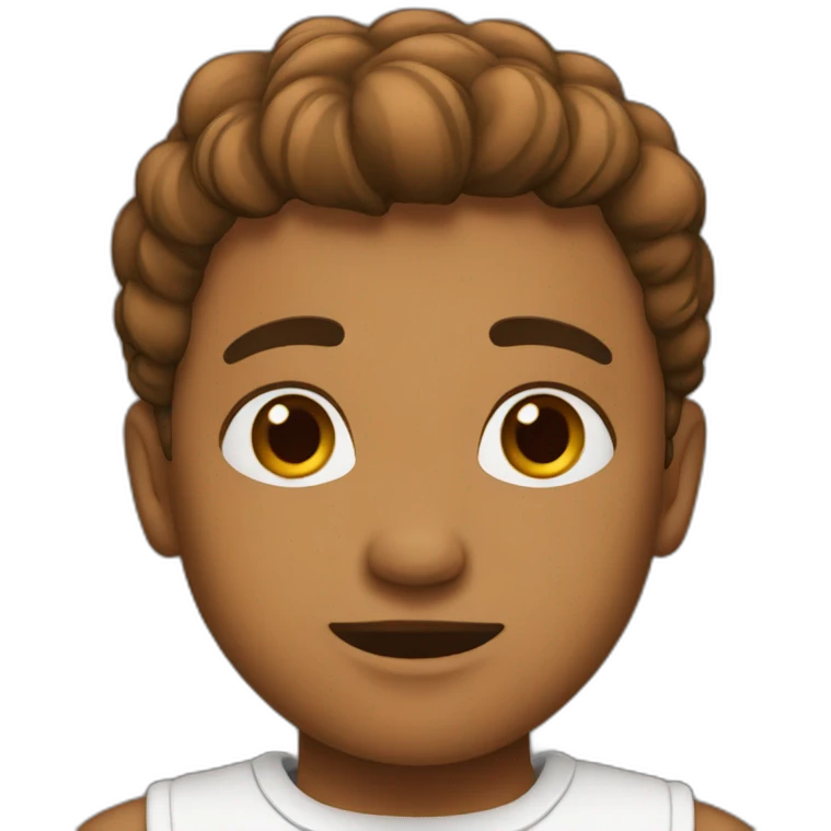 A beautiful, brown boy emoji