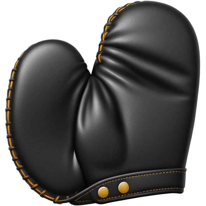 black mitt - no glove  emoji