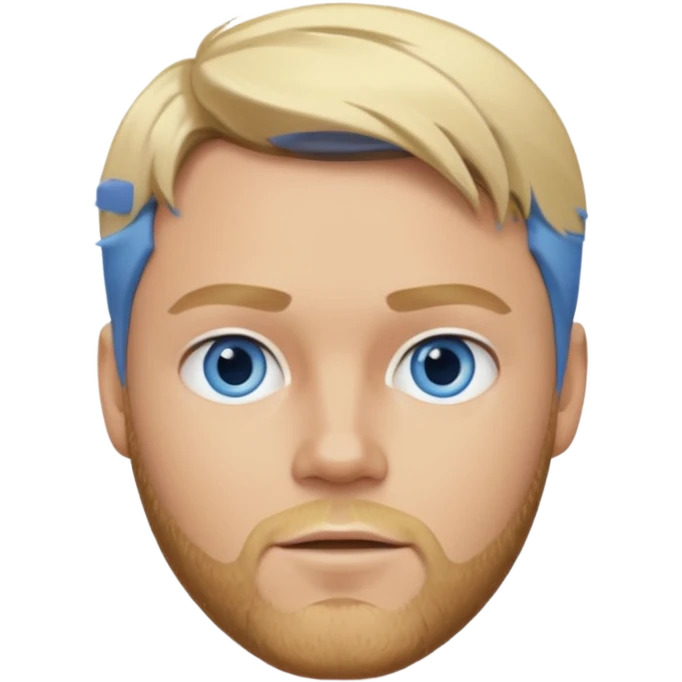 Brian McFadden blonde hair, blue eyes emoji