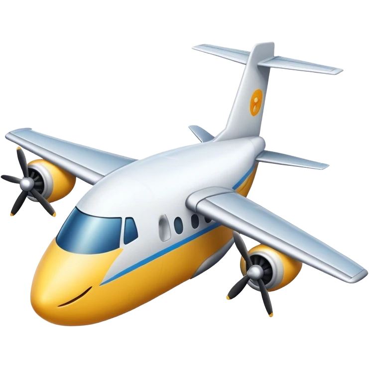 plane with a face emoji
