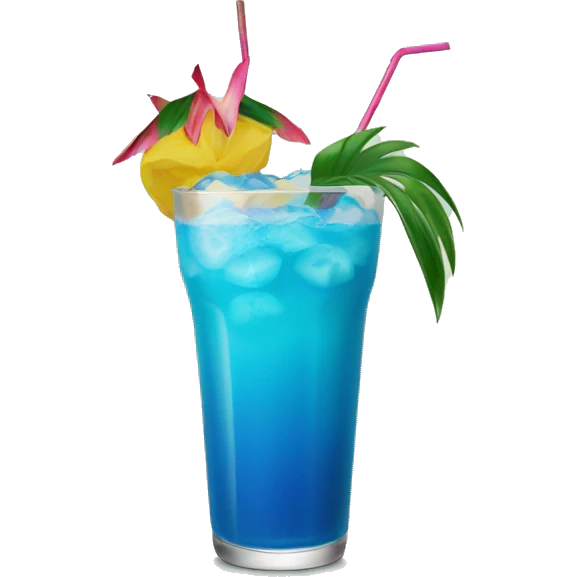 Blue Hawaiian drink  emoji