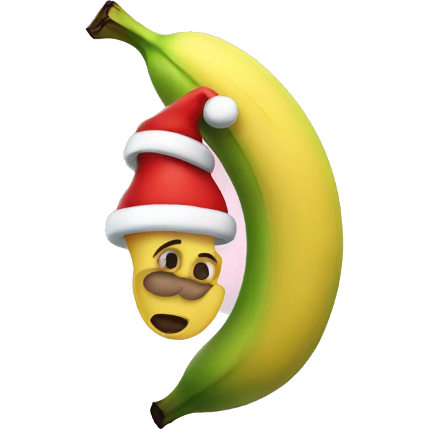 Santa banana emoji