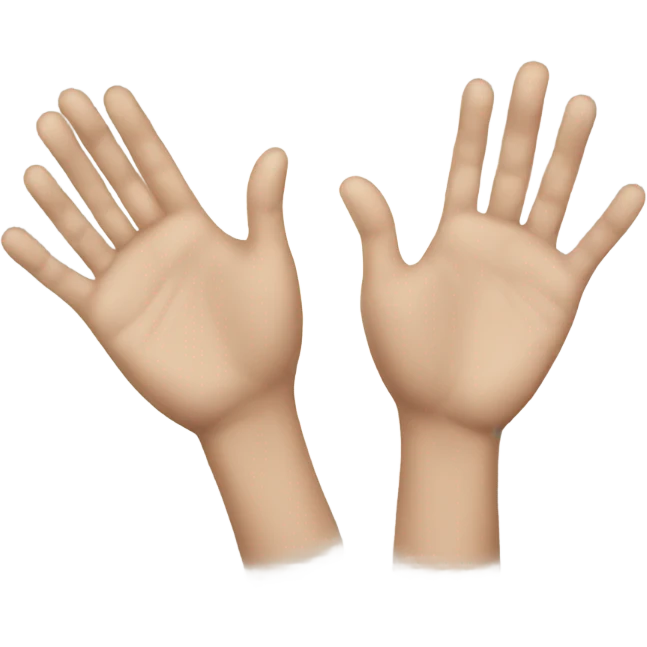 A pair of hands emoji