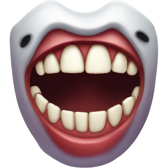 Vampire teeth emoji