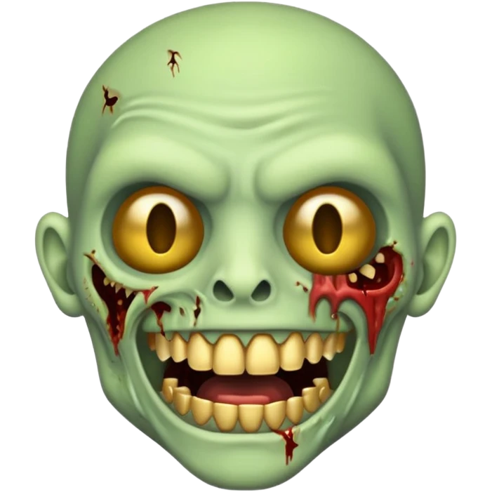 Emoji zombie com grillz emoji
