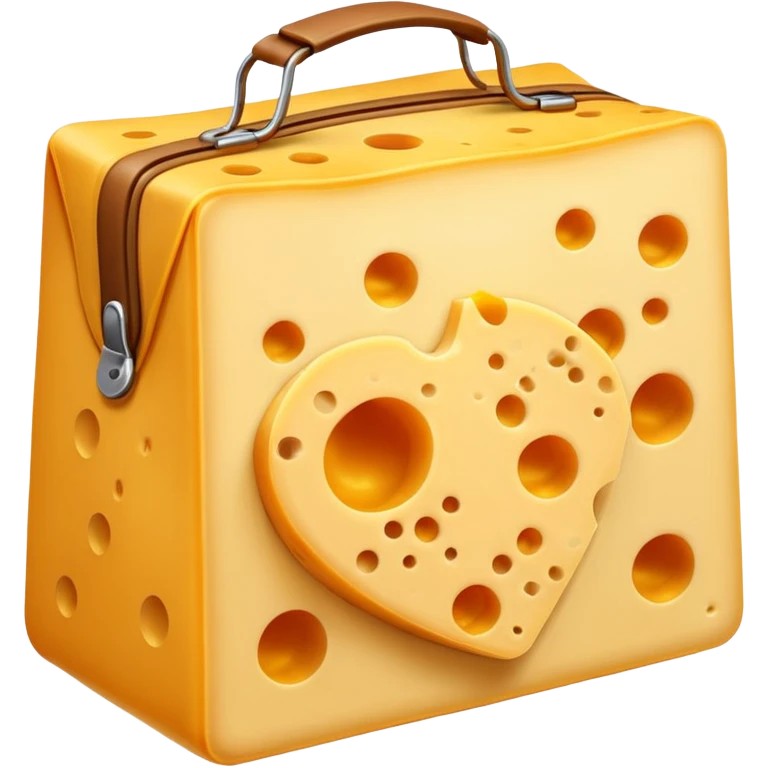 Crea un emoji estilo caricatura de una bolsa de Cheese Tris. emoji