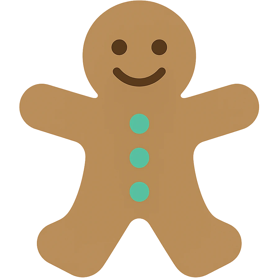 gingerbread man emoji