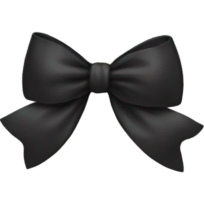 Black bow  emoji