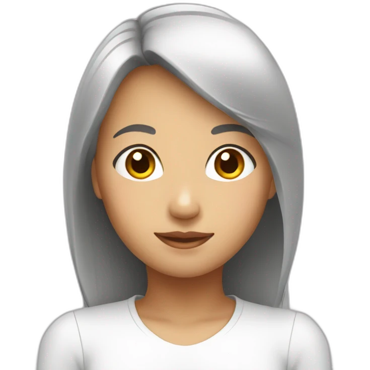Female Asian angel emoji