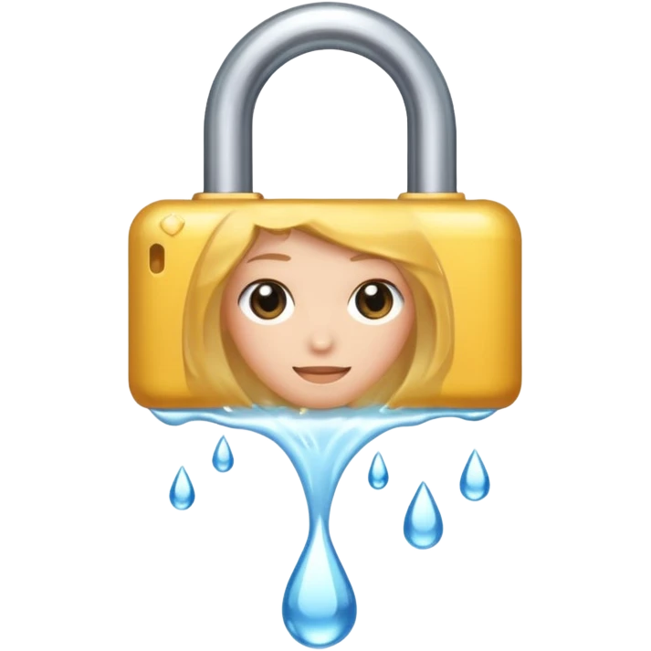 moisture WITH LOCK
 emoji