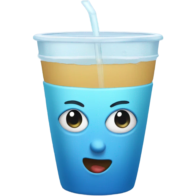 water cup with side eye  emoji