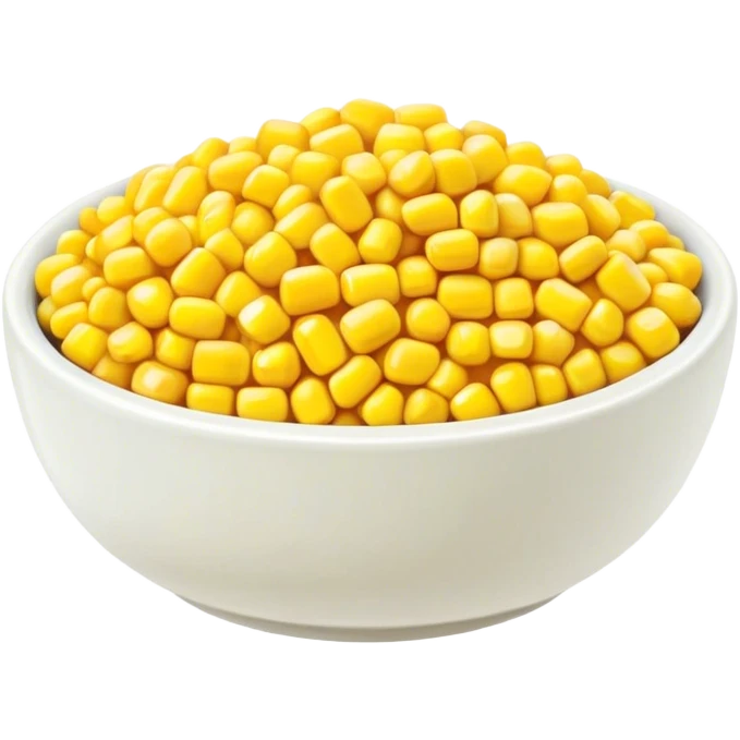 sweetcorn kernels in a bowl emoji