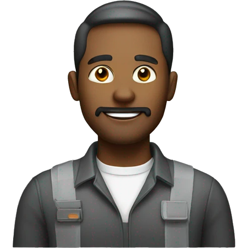 A man who is working in a laser company but he is a graphic designer emoji