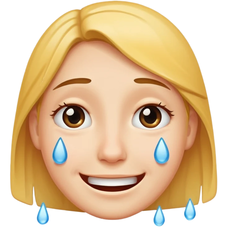 Smiling face with tears  emoji