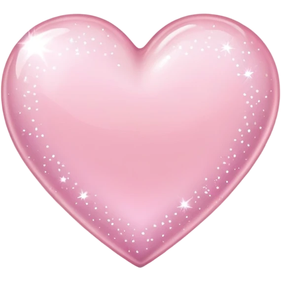 Light pink heart with sparkles  emoji