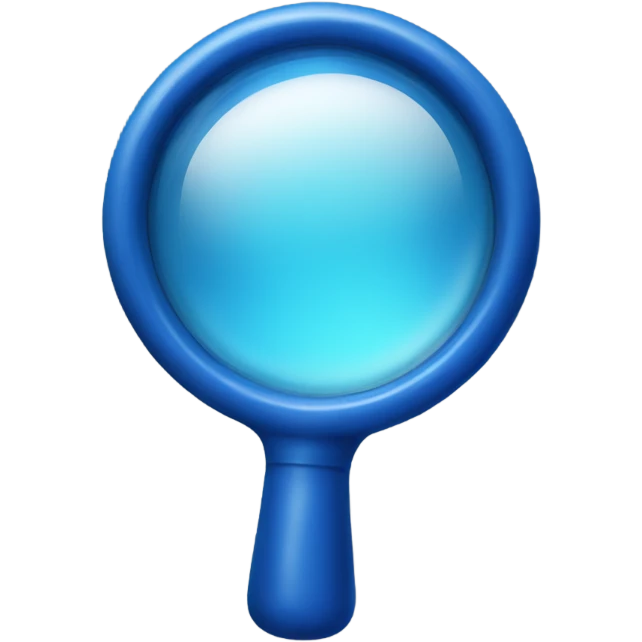 blue magnifiyin glass emoji