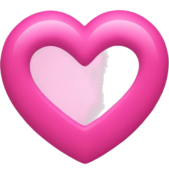 pink heart outline emoji