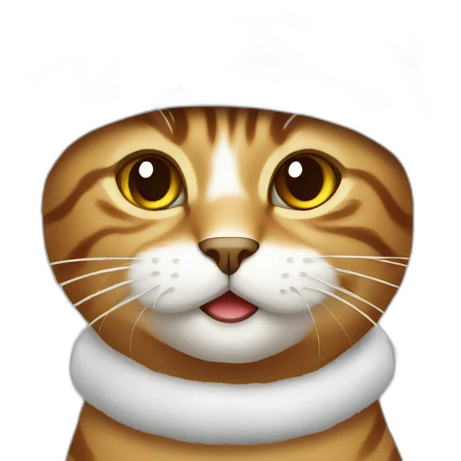 Christmas-cat emoji