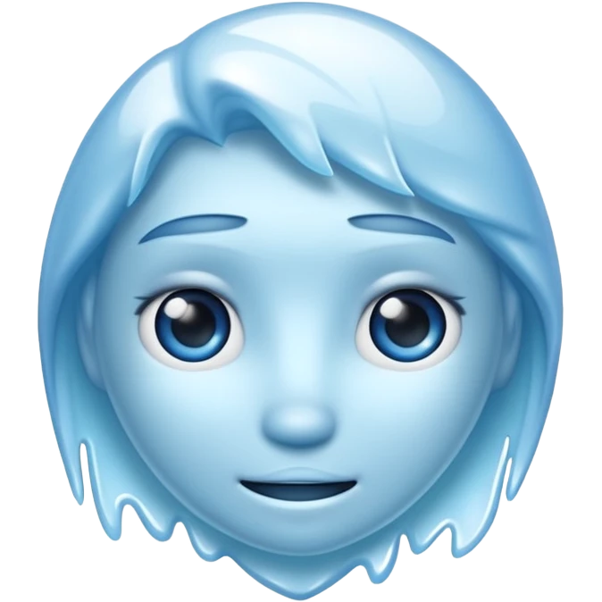 frozen emoji blue emoji