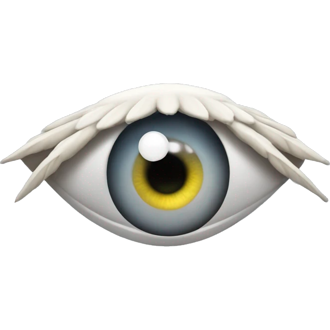 irritated eyeball with huge wings  emoji