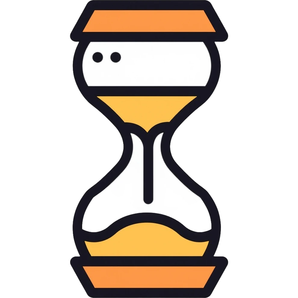 hourglass with flowing sand emoji