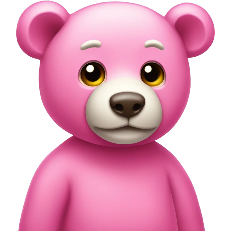 Oso rosado  emoji
