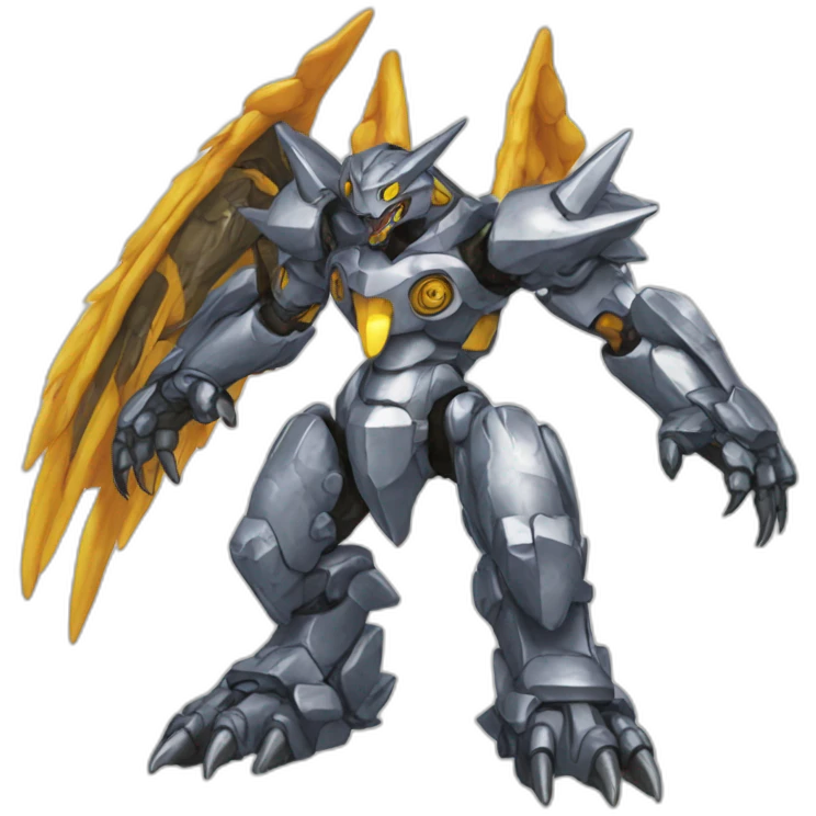 metal greymon digimon emoji