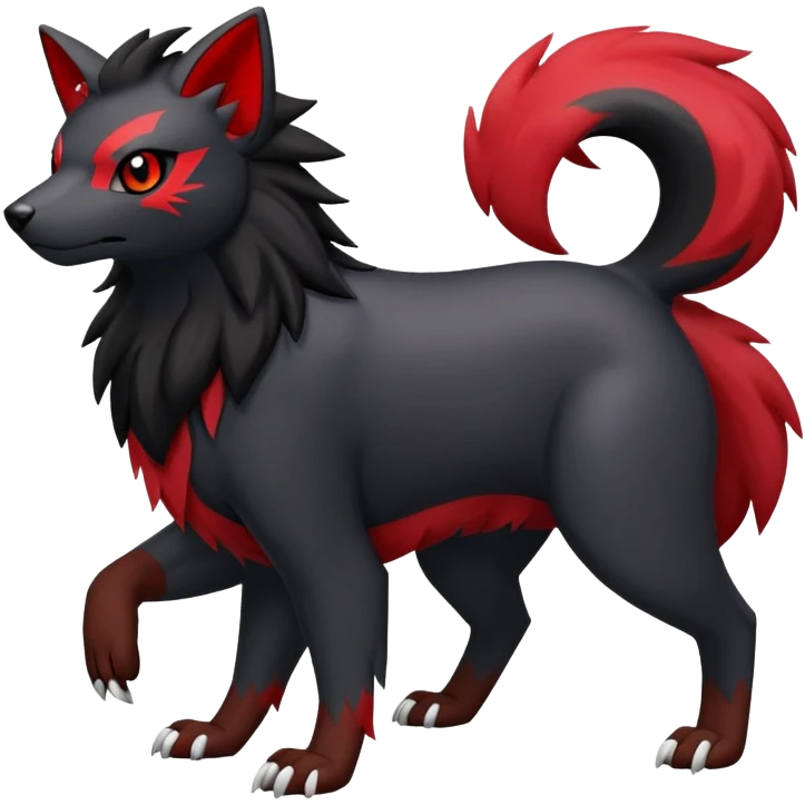 Zorua-Houndour-Fakémon-hybrid-creature (full body)  emoji