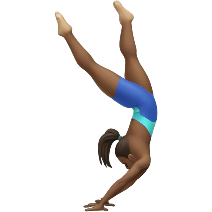 Gymnast handstand emoji