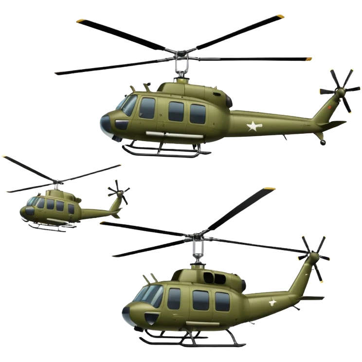 Huey helicopter emoji