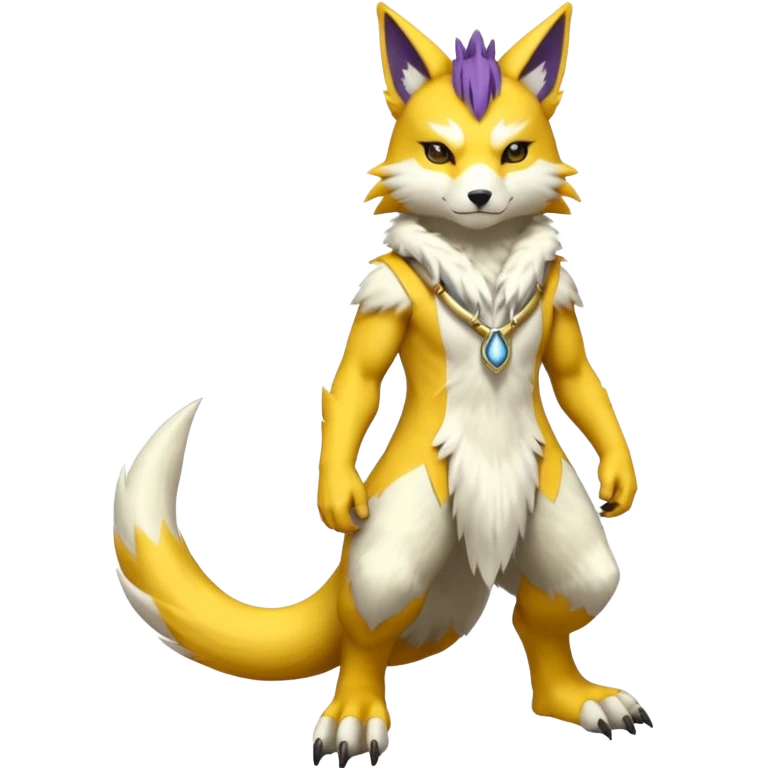 Lombax-Renamon full body emoji
