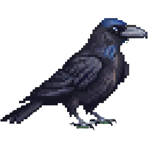 black raven bird emoji