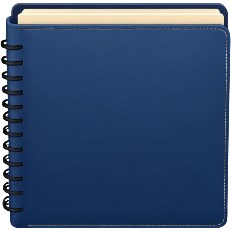 Navy blue notebook 📒  emoji