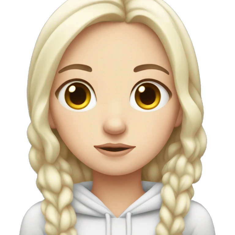 Sleepy white girl  emoji