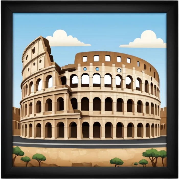colluseum as a emoji emoji