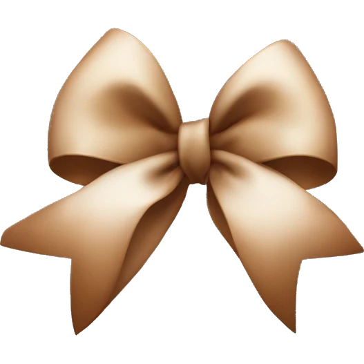 Brown bow emoji
