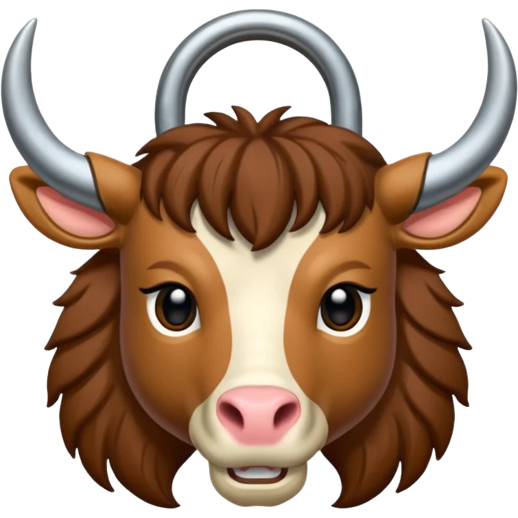 Una cabra macho con cadenas adiamantadas  emoji