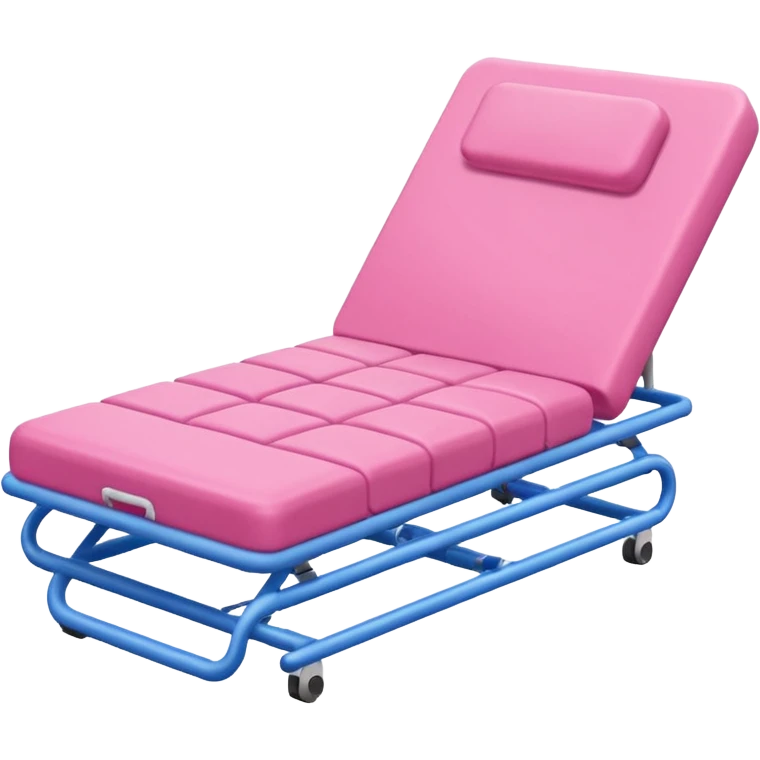 cama de fisioterapia color rosa  emoji