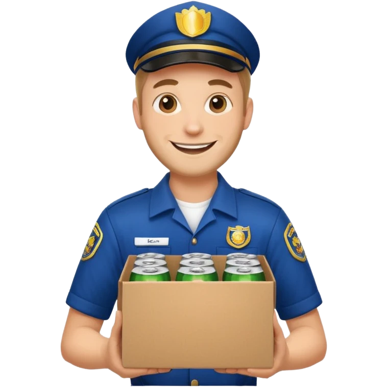 Beer delivery guy emoji
