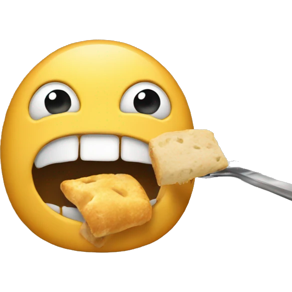 They are eating  emoji