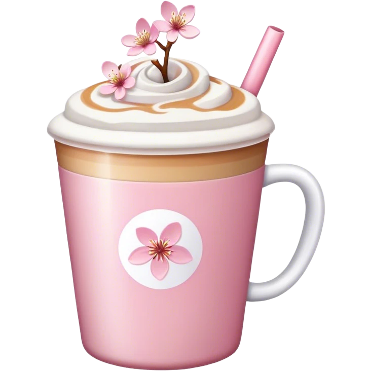“Cherry blossom” latte emoji