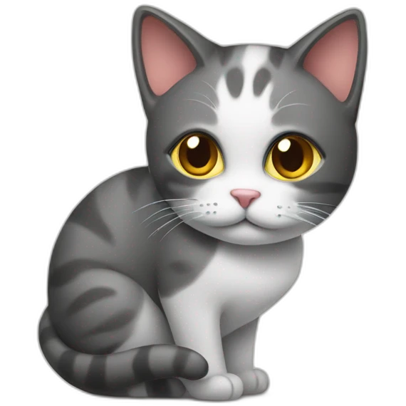 Cat thinking with question mark emoji