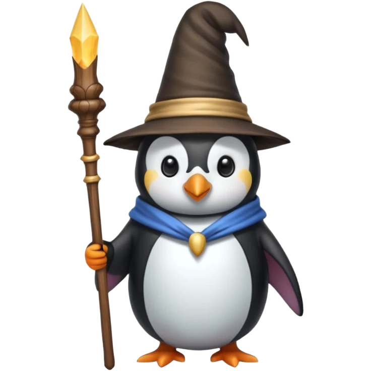 Penguin Wizard emoji