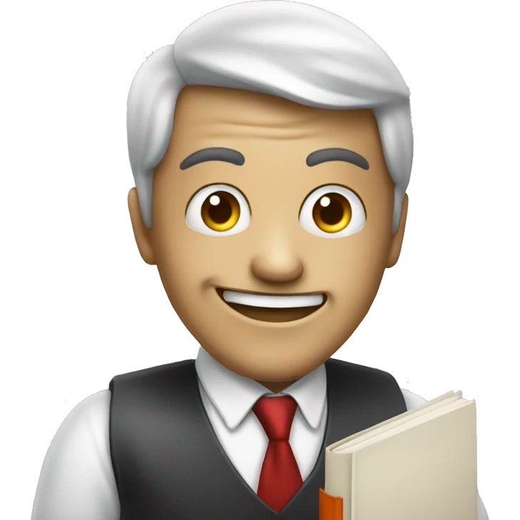 happy horror entrepreneur face with book emoji
