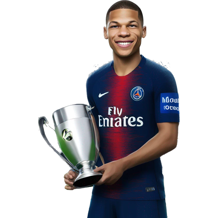 Mbappé with the champions League  emoji