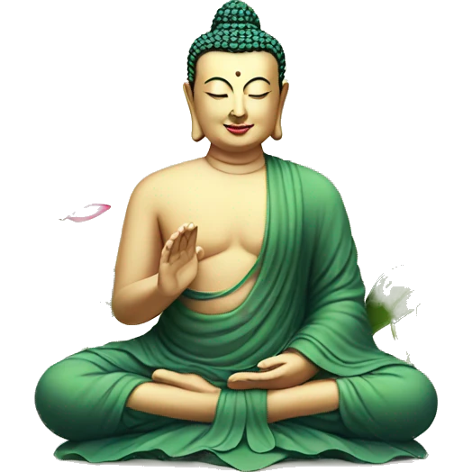 buddha with lotus emoji